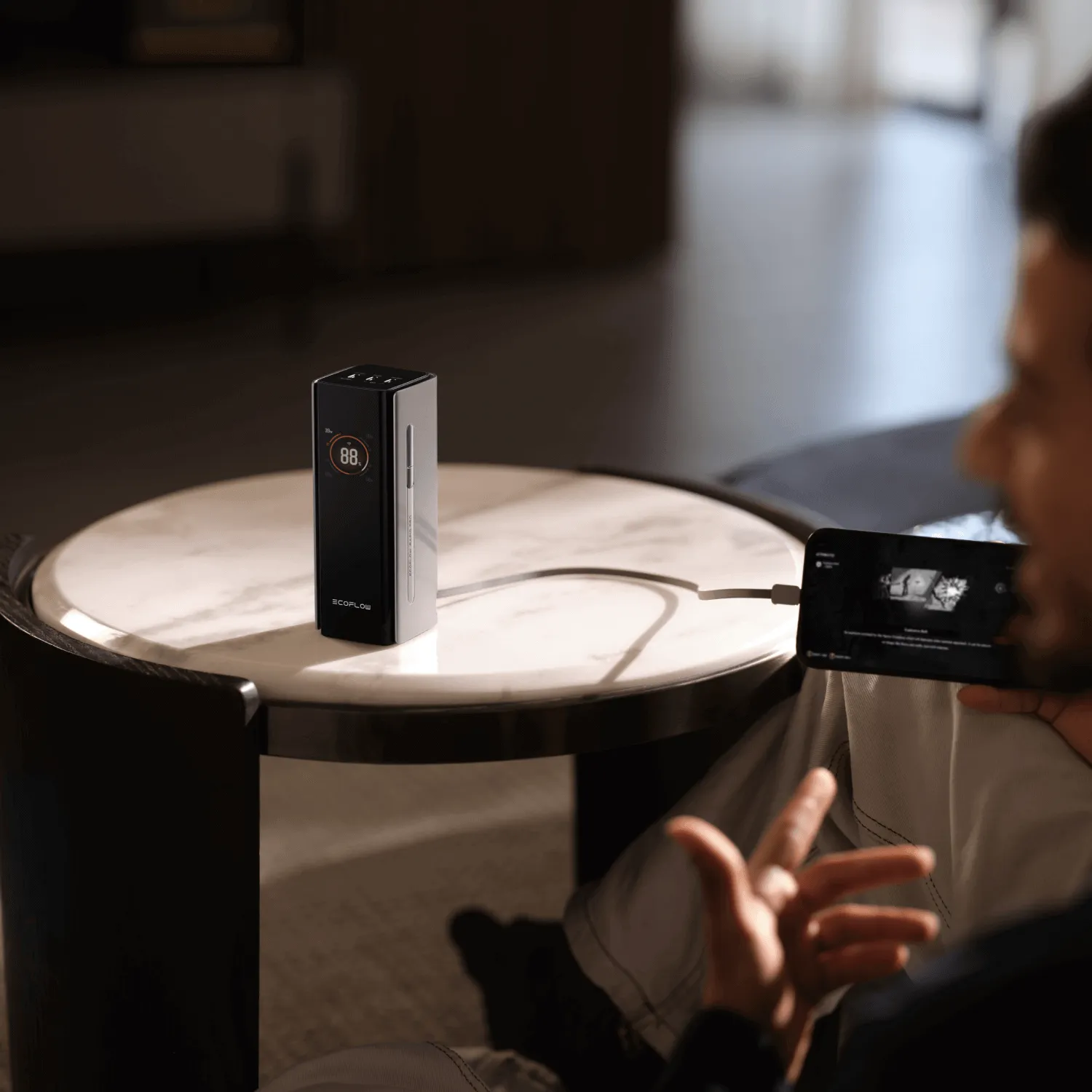 EcoFlow RAPID Pro batterie externe câble intégré